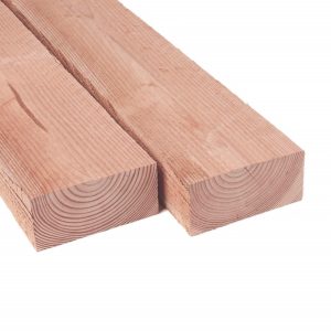 Balk bezaagd 75x150 mm onbereid douglas (4-ex log gezaagd)