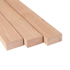 Balk bezaagd 50x100 mm onbereid douglas (4-ex log gezaagd)