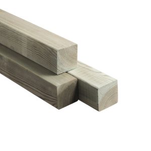 Paal geschaafd 120x120 mm celfix grenen haaks