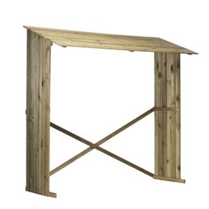 Haardhoutopslaghuisje 200x50x180 cm celfix