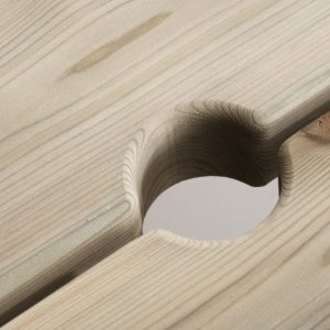 Alternative view of Picknicktafel ge?mpregneerd, metalen frame, open instap