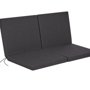 Kussen tweezits antraciet