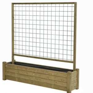 Bloembak met rek 40?180 cm