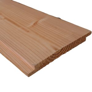 Halfhout geschaafd/bezaagd 18x195 mm onbereid douglas