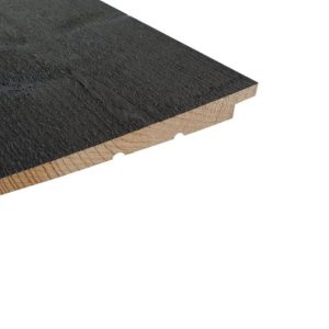 Zweeds Rabat bezaagd 10/24x197 mm vuren rustiek zwart