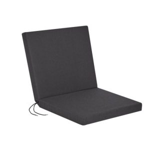 Stoelkussen antraciet