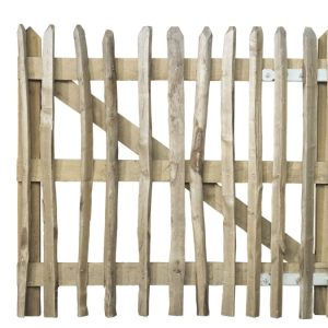 Poort Eiken met Kastanje latten 90x100 cm