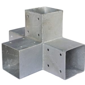 4-Hoek verbinding voor paal 9x9 cm verzinkt