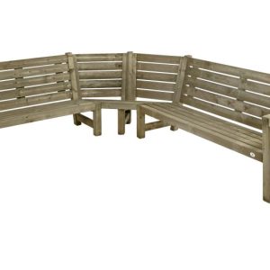 Alternative view of Loungebank driezits, bestemd voor hoekelement