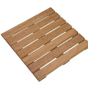 Tuintegel relief 50x50 cm hardhout