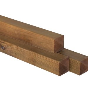 Paal geschaafd 88x88 mm nobifix grenen diamantkop