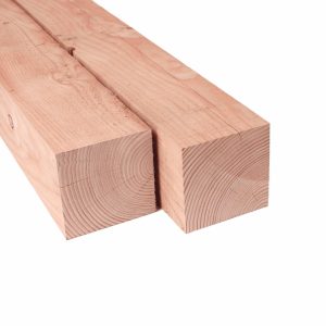 Paal bezaagd 150x150 mm onbereid douglas (4-ex log gezaagd)